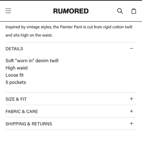 Rumored Painter Pant | Green Jeans - Picture 6 of 7